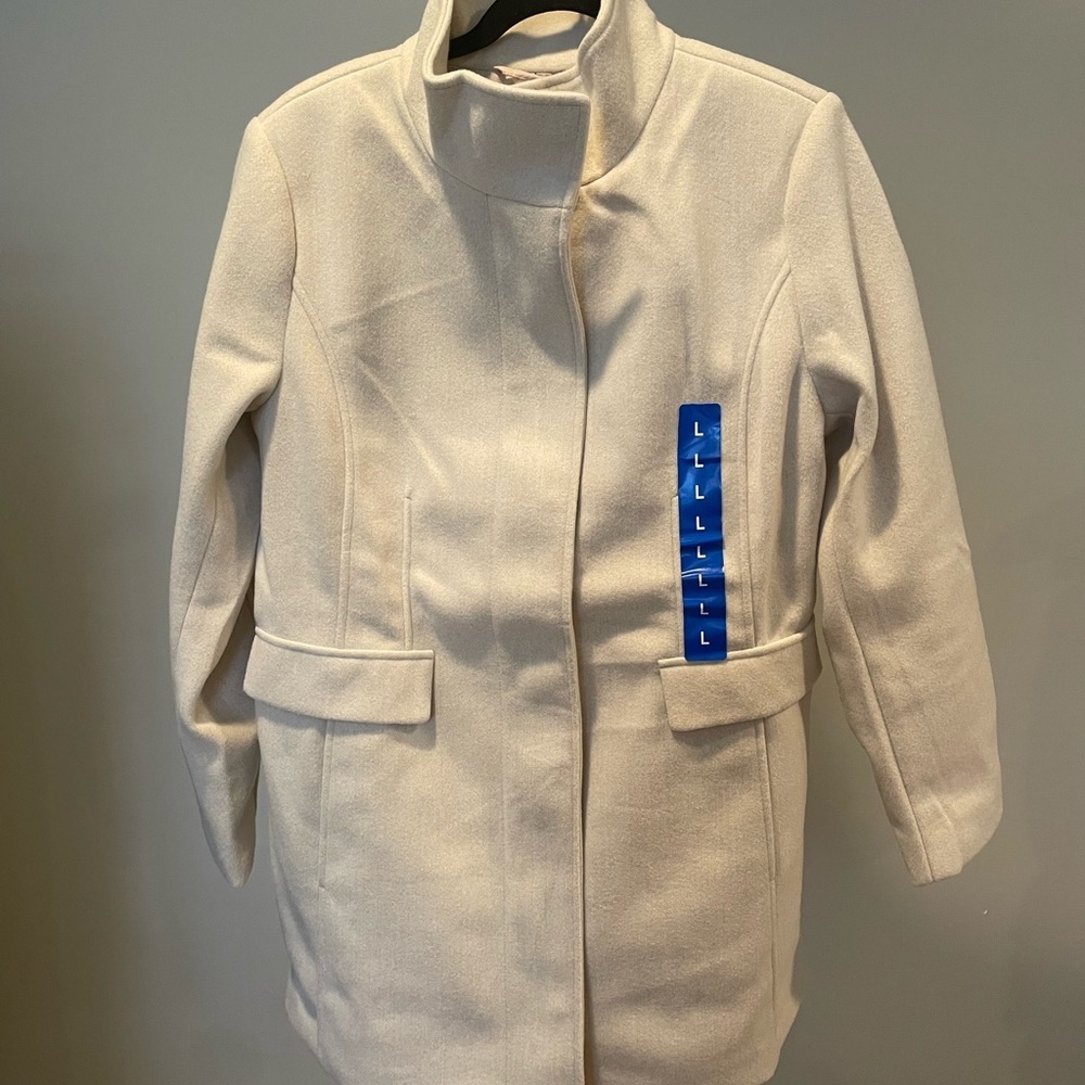 Vince Camuto Cream Women’s Coat Size Large